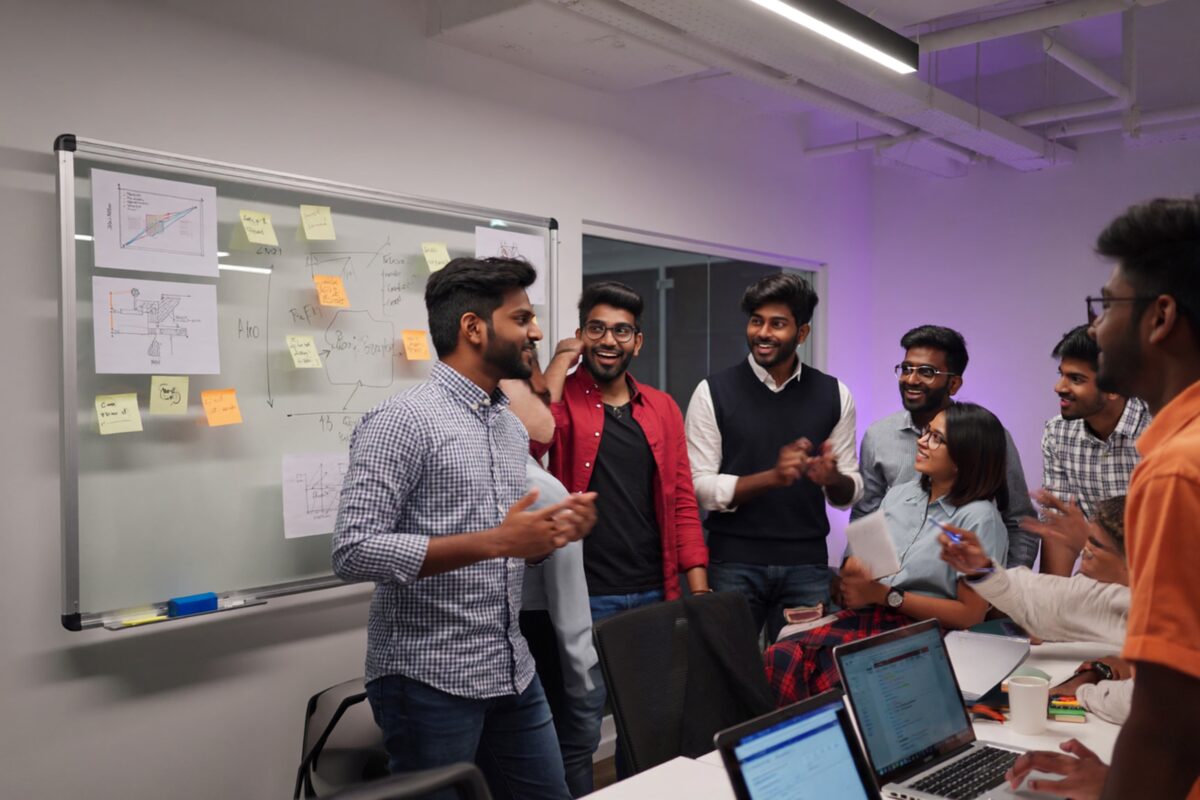 Founders working through a build sprint